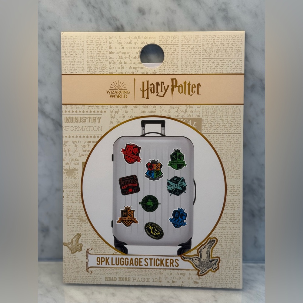 Harry Potter 9PK Luggage Stickers - Picture 1 of 2